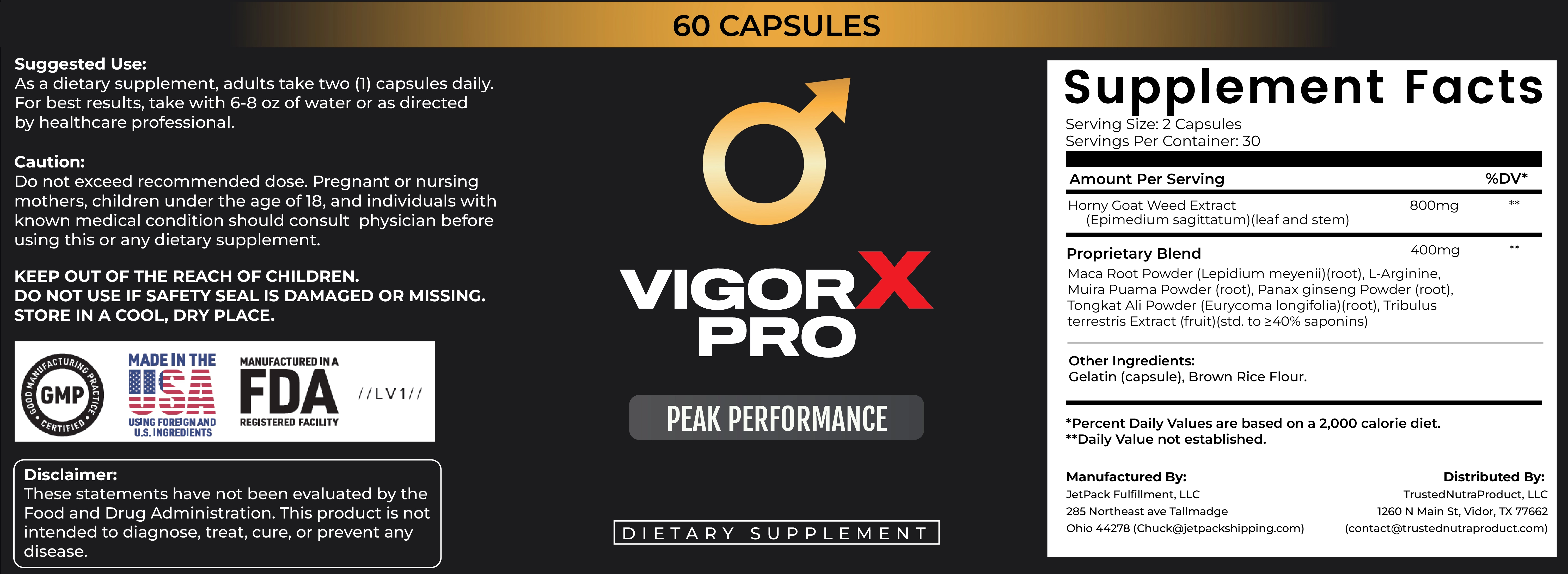 vigorx-pro-supplement-fact-label